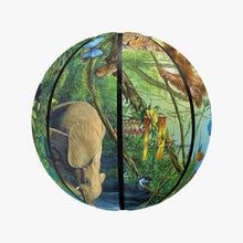 Load image into Gallery viewer, Afro Print Rainforest Basketball - Eight Panel