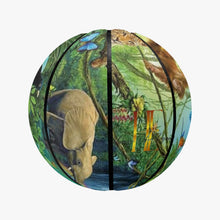 Load image into Gallery viewer, Afro Print Rainforest Basketball - Eight Panel