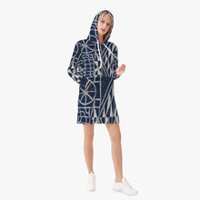 Load image into Gallery viewer, Afro print Ndop Women's AOP Hoodie Dress