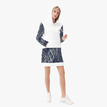 Load image into Gallery viewer, Afro print Ndop Women's AOP Hoodie Dress