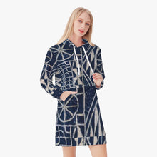 Load image into Gallery viewer, Afro print Ndop Women's AOP Hoodie Dress