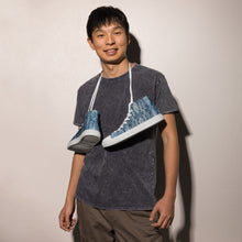 Load image into Gallery viewer, Men’s high top Afro print Ndop shoes