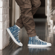 Load image into Gallery viewer, Men’s high top Afro print Ndop shoes