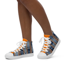 Load image into Gallery viewer, Women’s high top Afro print Ivorian shoes