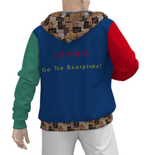 Load image into Gallery viewer, HE Gambia Bogolan Men's Zip up Hoodie