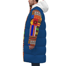 Load image into Gallery viewer, Kente Unisex Long Down Jacket Unisex Jacket