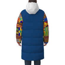 Load image into Gallery viewer, Kente Unisex Long Down Jacket Unisex Jacket