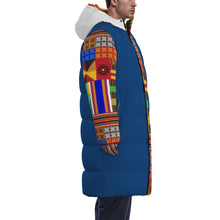 Load image into Gallery viewer, Kente Unisex Long Down Jacket Unisex Jacket