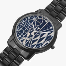 Load image into Gallery viewer, Afro print Ndop Stainless Steel Quartz Watch (With Indicators)