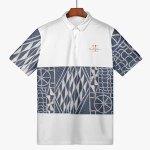 Afro print Ndop Handmade AOP Men Polo Shirt