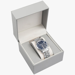 Afro print Ndop Stainless Steel Quartz Watch (With Indicators)