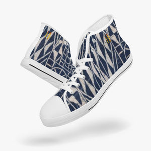 Afro print Ndop High-top Shoes