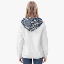 Load image into Gallery viewer, Afro print Ndop Women&#39;s AOP Full Zip Up Hoodie