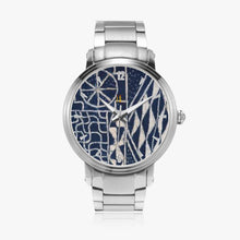 Load image into Gallery viewer, Afro print Ndop Steel Strap Automatic Watch (With Indicators)