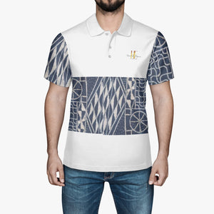 Afro print Ndop Handmade AOP Men Polo Shirt