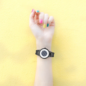 Afro print Ndop3 Stainless Steel Quartz Watch