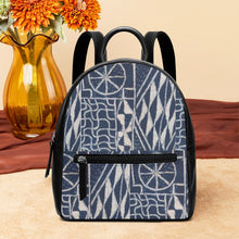 Load image into Gallery viewer, Afro print Ndop Unisex Leather Backpack