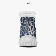 Load image into Gallery viewer, Afro print Ndop Cotton-pad Fur Zipper Up Boots