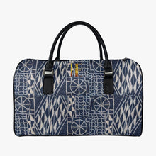 Load image into Gallery viewer, Afro print Ndop Leather Travel Bag