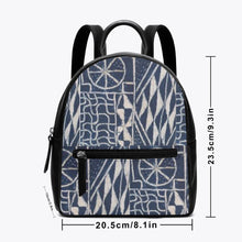 Load image into Gallery viewer, Afro print Ndop Unisex Leather Backpack