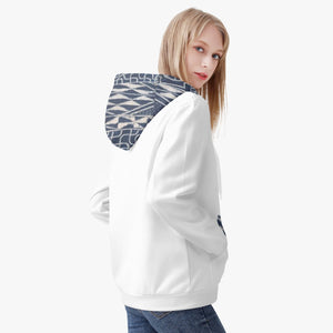 Afro print Ndop Women's AOP Full Zip Up Hoodie