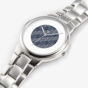 Afro print Ndop3 Stainless Steel Quartz Watch