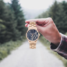 Load image into Gallery viewer, Afro print Ndop Stainless Steel Quartz Watch (With Indicators)