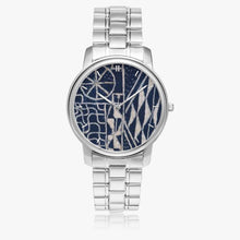 Load image into Gallery viewer, Afro print Ndop Stainless Steel Quartz Watch (With Indicators)