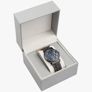Afro print Ndop Stainless Steel Quartz Watch (With Indicators)