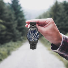 Load image into Gallery viewer, Afro print Ndop Stainless Steel Quartz Watch (With Indicators)