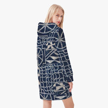 Load image into Gallery viewer, Afro print Ndop Women&#39;s AOP Hoodie Dress