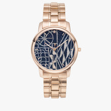 Load image into Gallery viewer, Afro print Ndop Stainless Steel Quartz Watch (With Indicators)
