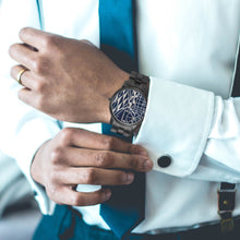 Load image into Gallery viewer, Afro print Ndop Stainless Steel Quartz Watch (With Indicators)