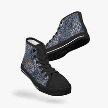 Load image into Gallery viewer, Afro print Ndop Kid’s High-Top Shoes