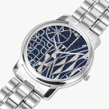Load image into Gallery viewer, Afro print Ndop Stainless Steel Quartz Watch (With Indicators)