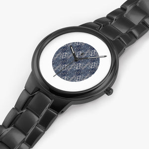 Afro print Ndop3 Stainless Steel Quartz Watch
