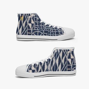 Afro print Ndop High-top Shoes