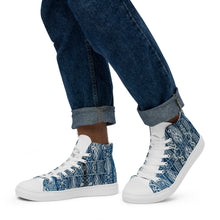 Load image into Gallery viewer, Men’s high top Afro print Ndop shoes