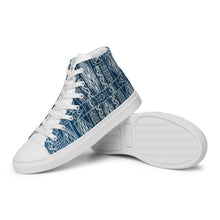 Load image into Gallery viewer, Men’s high top Afro print Ndop shoes
