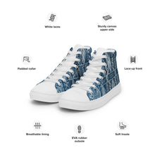Load image into Gallery viewer, Men’s high top Afro print Ndop shoes