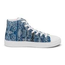 Load image into Gallery viewer, Men’s high top Afro print Ndop shoes