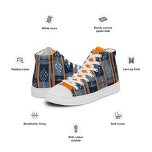 Load image into Gallery viewer, Women’s high top Afro print Ivorian shoes