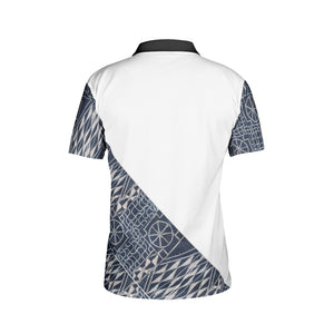 Afro Print Ndop Men Polo Shirts 1