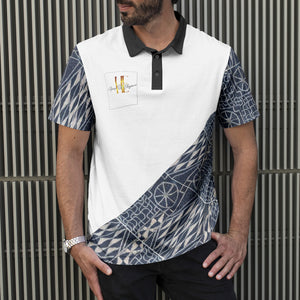 Afro Print Ndop Men Polo Shirts 1
