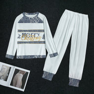 Afro Print Ndop Women's Sleep Pajamas (white)