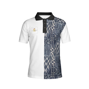 Afro Print Ndop Men Polo Shirts 2
