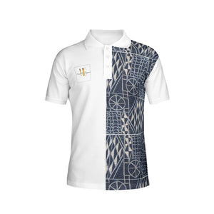 Afro Print Ndop Men Polo Shirts 2